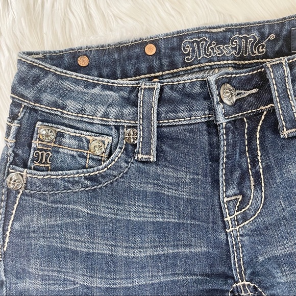 MISS ME Denim Shorts - Girls Sz. 12 - Picture 2 of 9